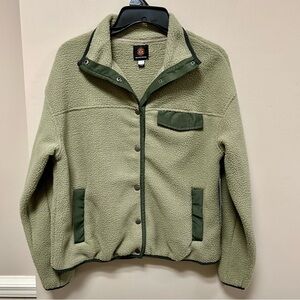 Mountain & Isles Sz XS Gravity Grey Gray Sherpa Fleece Button Front Jacket NWT